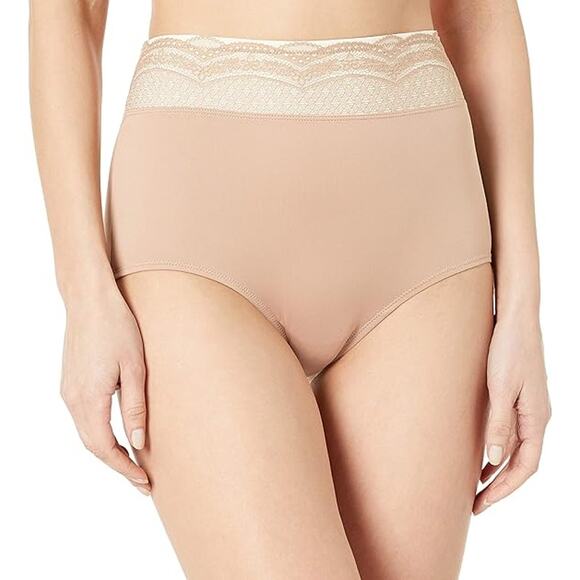 New Warner's Womens XL Tan No Pinching No Problems Dig-free Comfort Waist Brief - Picture 1 of 2